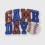 ILTEX Apparel Chenille Patches CP1112 - Game Day Blue Red