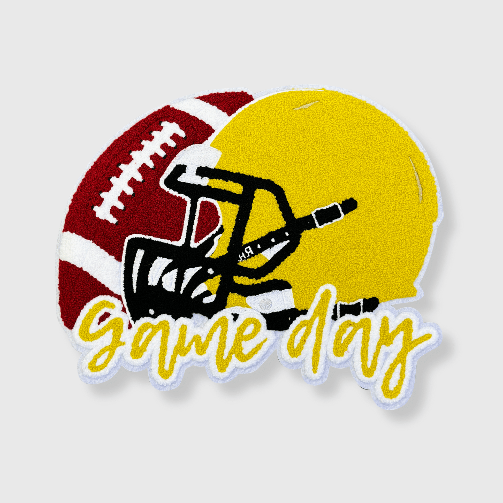ILTEX Apparel Chenille Patches CP1117 - Game Day Football Helmet