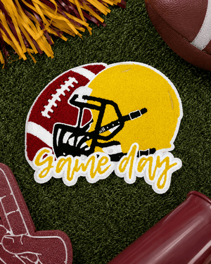 ILTEX Apparel Chenille Patches CP1117 - Game Day Football Helmet