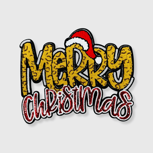 ILTEX Apparel Chenille Patches CP1124 - Merry Christmas Hat