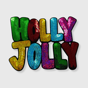 ILTEX Apparel Chenille Patches CP1129 - Holly Jolly