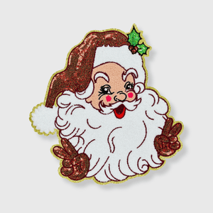 ILTEX Apparel Chenille Patches CP1131 - Santa Red Sequins