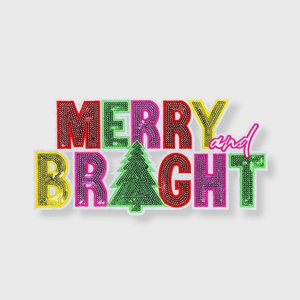 ILTEX Apparel Chenille Patches CP1133 - Merry and Bright