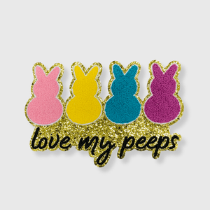 ILTEX Apparel Chenille Patches CP1135 - Easter Love My Peeps