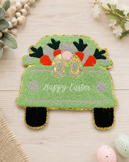 ILTEX Apparel Chenille Patches CP1136 - Happy Easter Truck