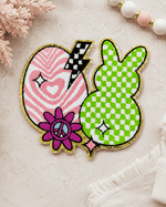 ILTEX Apparel Chenille Patches CP1137 - Easter Egg & Bunny