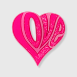 ILTEX Apparel Chenille Patches CP1138 - Love Pink Heart