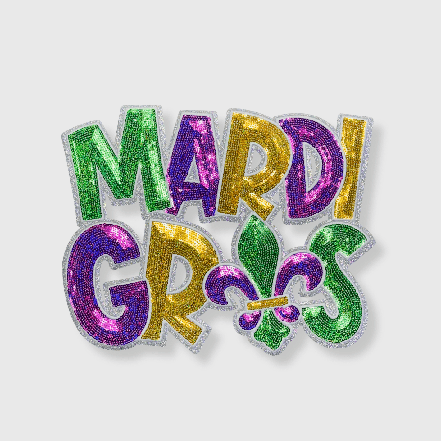 ILTEX Apparel Chenille Patches CP1142 - Mardi Gras Fleur De Lis