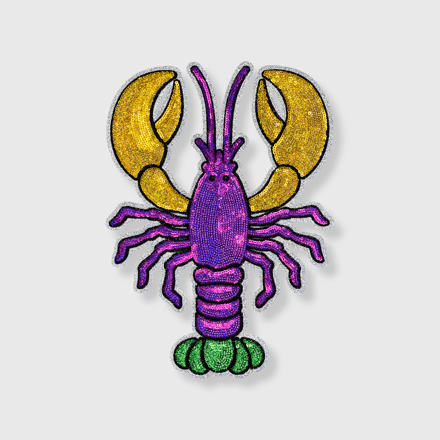 ILTEX Apparel Chenille Patches CP1143 - Mardi Gras Crawfish