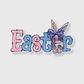 ILTEX Apparel Chenille Patches CP1148 - Easter Pink Blue