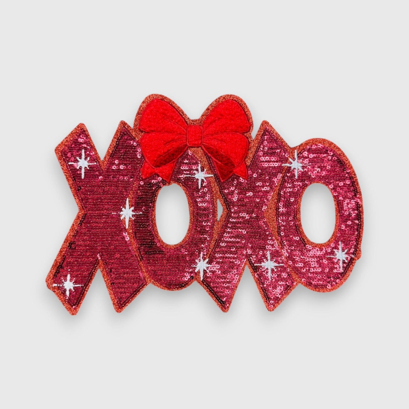 ILTEX Apparel Chenille Patches CP1153 - XOXO Red Bow