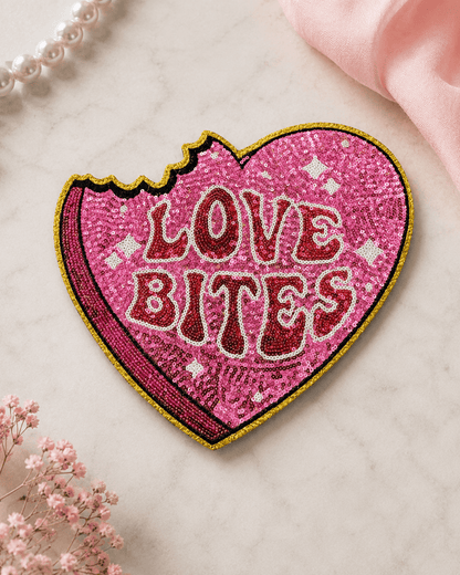 ILTEX Apparel Chenille Patches CP1154 - Love Bites