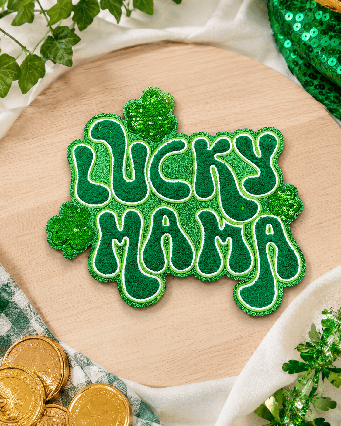 ILTEX Apparel Chenille Patches CP1156 - Lucky Mama