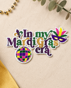 ILTEX Apparel Chenille Patches CP1161 - In My Mardi Gras Era Sequin Patch