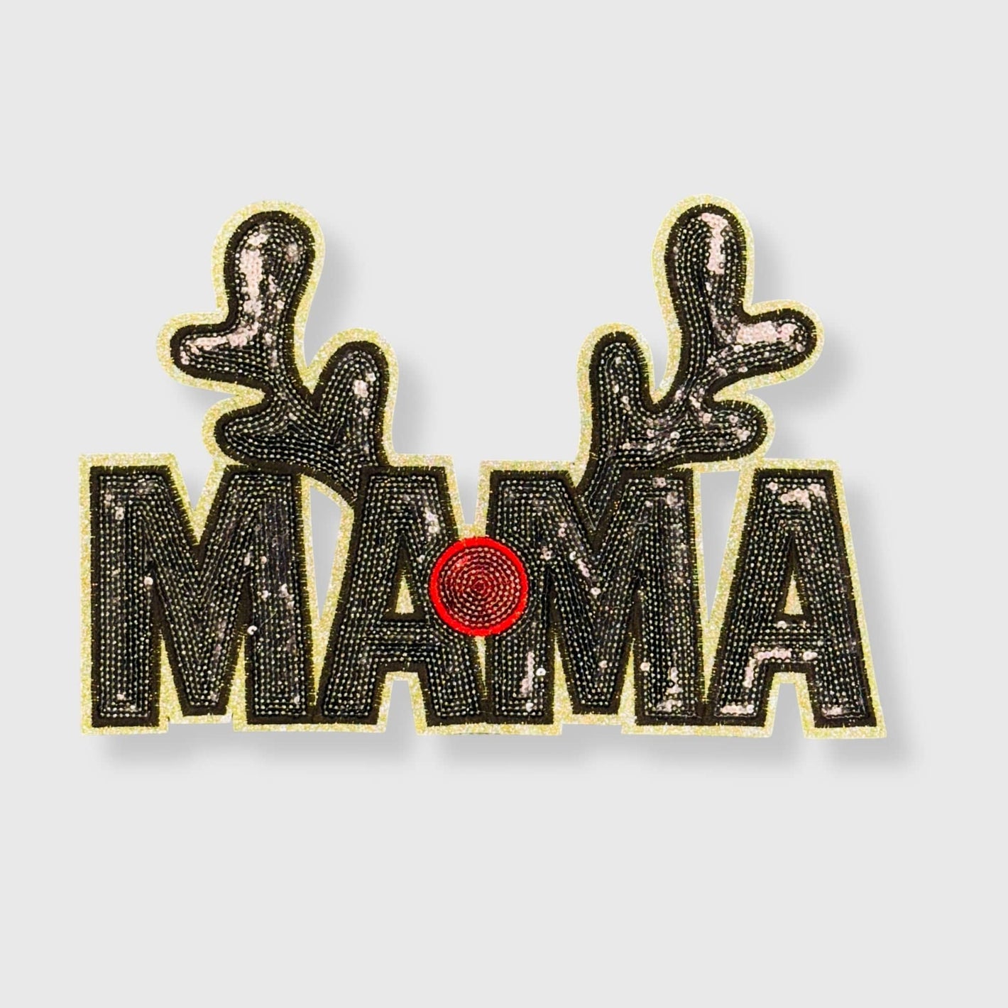 ILTEX Apparel Chenille Patches CP1165 - Mama Reindeer Patch
