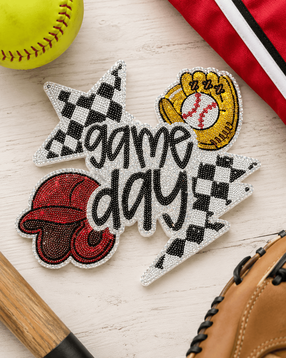 ILTEX Apparel Chenille Patches CP1166 - Game Day Baseball Patch