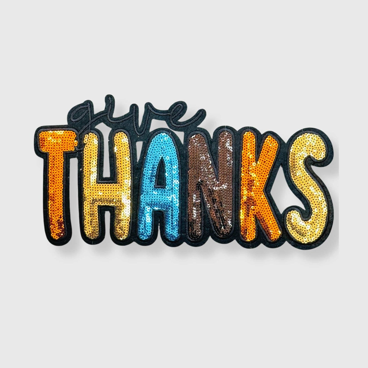 ILTEX Apparel Chenille Patches CP1167 - Give Thanks Patch