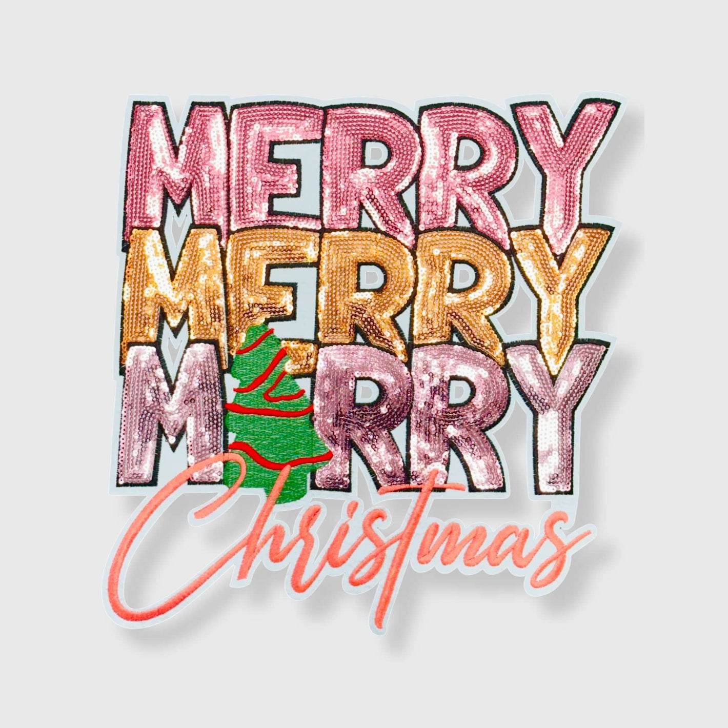 ILTEX Apparel Chenille Patches CP1170 - Merry Christmas Patch