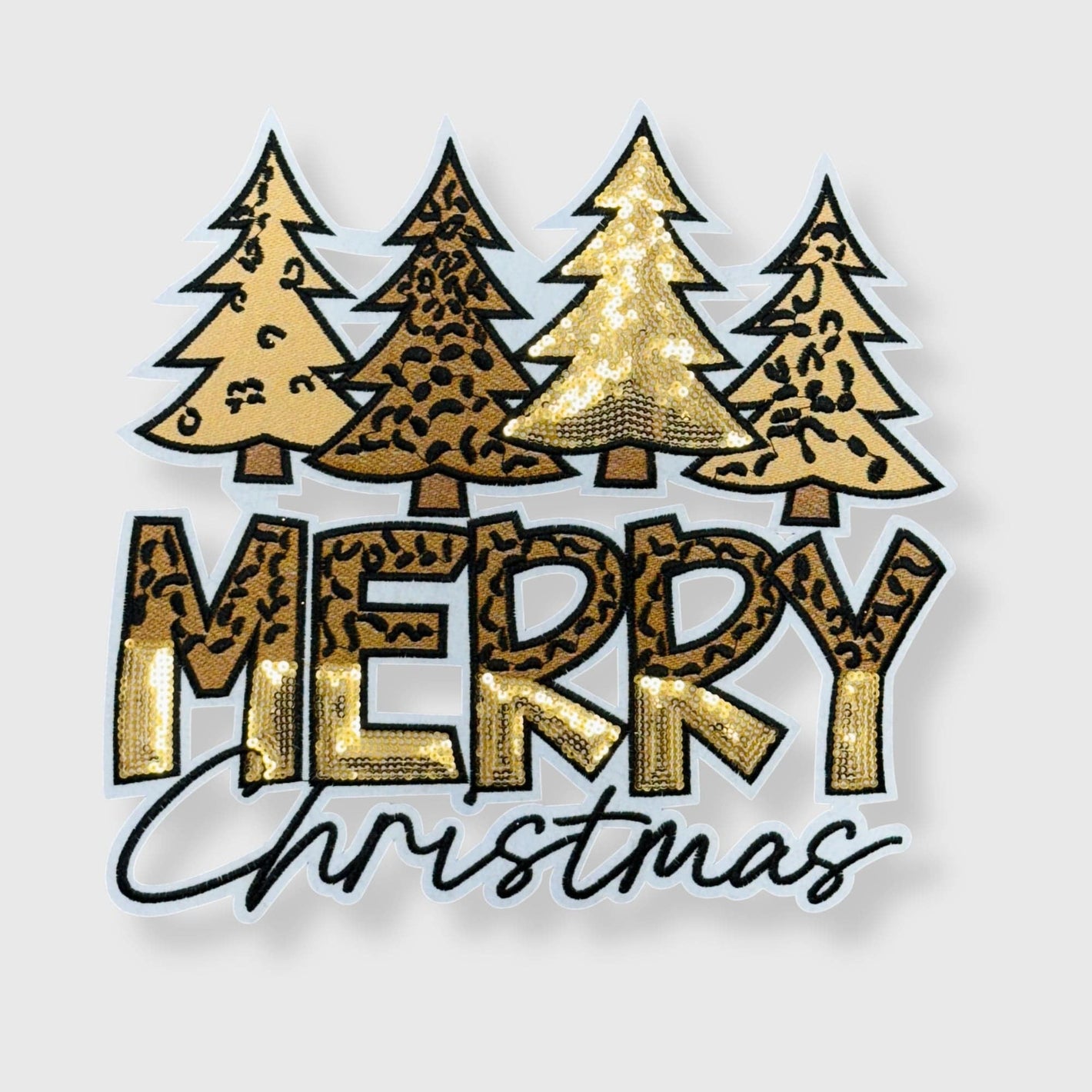 ILTEX Apparel Chenille Patches CP1171 - Merry Christmas Patch