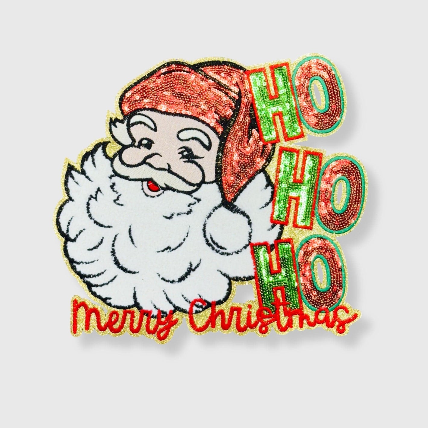 ILTEX Apparel Chenille Patches CP1174 - Santa Ho Ho Ho Patch