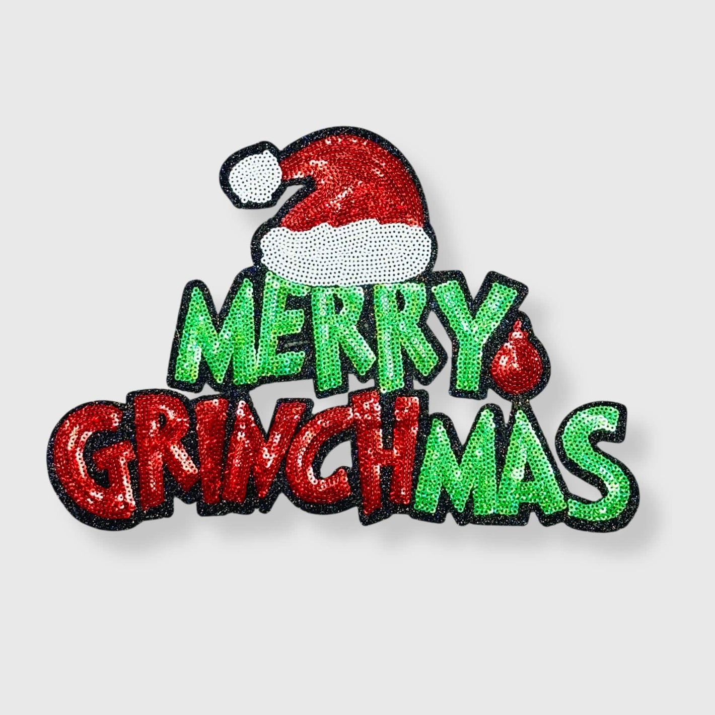 ILTEX Apparel Chenille Patches CP1175 - Merry Grinchmas Patch