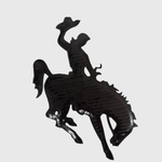 ILTEX Apparel Chenille Patches CP1191 - Black Rodeo Sequin Patch