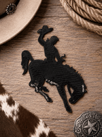 ILTEX Apparel Chenille Patches CP1191 - Black Rodeo Sequin Patch