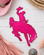 ILTEX Apparel Chenille Patches CP1192 - Pink Rodeo Sequin Patch