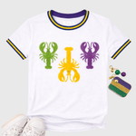 ILTEX Apparel Chenille Patches CP1193 - 3 in 1 Mardi Gras Fluffy Patch