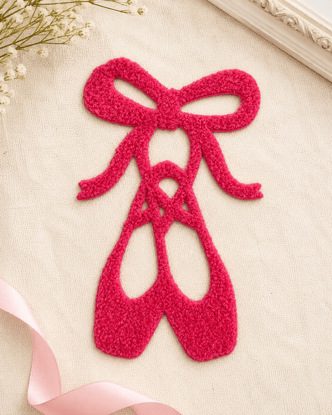 ILTEX Apparel Chenille Patches CP1197 - Fluffy Ballerina Patch