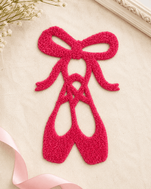 ILTEX Apparel Chenille Patches CP1197 - Fluffy Ballerina Patch