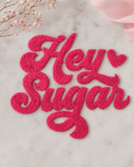ILTEX Apparel Chenille Patches CP1198 - Fluffy Hey Sugar Patch