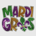 ILTEX Apparel Chenille Patches CP1202 - Mardi Gras Sequin Patch 3.0