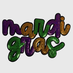 ILTEX Apparel Chenille Patches CP1203 - Mardi Gras Sequin Patch 4.0