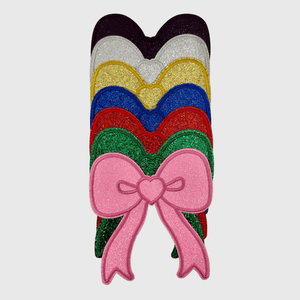ILTEX Apparel Chenille Patches CP1211 - Glitter bows Patch