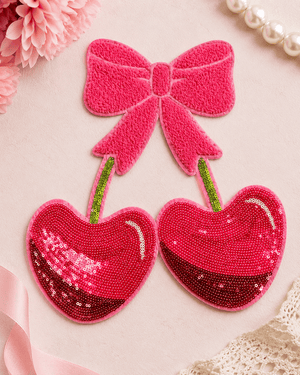 ILTEX Apparel Chenille Patches CP1214 - Cherry on Top Sequin Patch