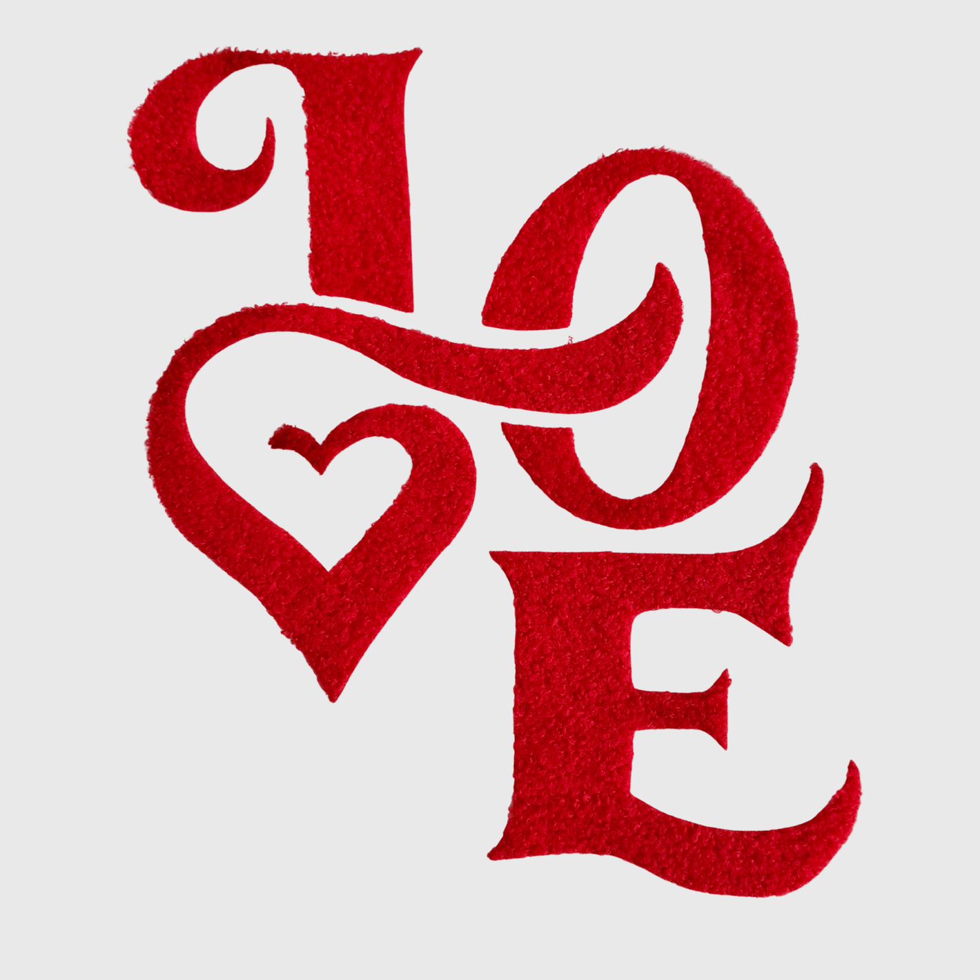 ILTEX Apparel Chenille Patches CP1216 - Fluffy Love Patch