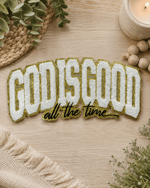 ILTEX Apparel Chenille Patches CP1221 - God Is Good All The Time Chenille Patch
