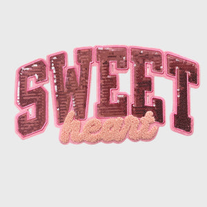 ILTEX Apparel Chenille Patches CP1222 - Sweet Heart Sequin Patch