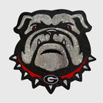 ILTEX Apparel Chenille Patches CP1223 - Georgia Bulldog Mascot Sequin Patch