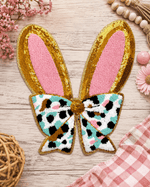 ILTEX Apparel Chenille Patches CP1231 - Bunny Ears Bow Chenille Patch