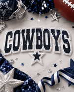 ILTEX Apparel Chenille Patches CP1238 - Cowboys Star Sequin Patch