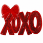 ILTEX Apparel Chenille Patches CP1242 - XOXO Bow Sequin Patch 2.0