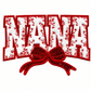 ILTEX Apparel Chenille Patches CP1243 - Nana Floral Chenille Bow Patch