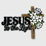 ILTEX Apparel Chenille Patches CP1252 Jesus Is The Light Chenille Patch