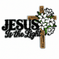 ILTEX Apparel Chenille Patches CP1252 Jesus Is The Light Chenille Patch