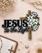 ILTEX Apparel Chenille Patches CP1252 Jesus Is The Light Chenille Patch