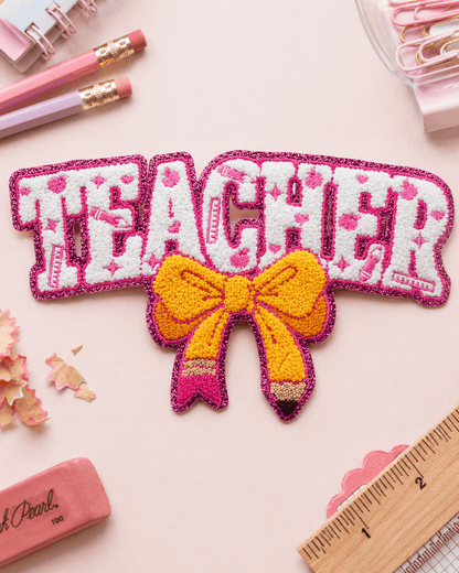 ILTEX Apparel Chenille Patches CP1256 - Teacher Chenille Patch
