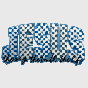 ILTEX Apparel Chenille Patches CP1258 Jesus The way, The truth, The life Chenille Patch