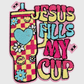 ILTEX Apparel Chenille Patches CP1259 -  Jesus Fills My Cup Chenille Patch 2.0